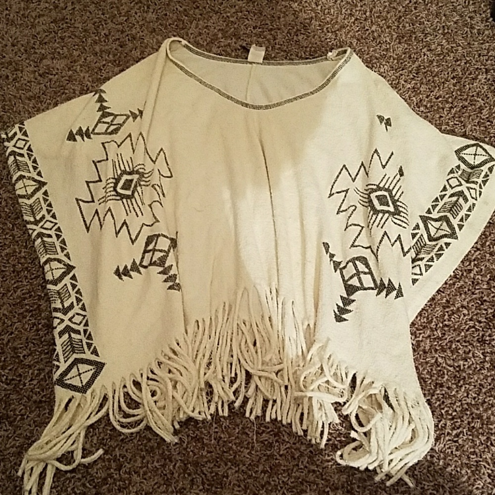 VINTAGE Boho Poncho